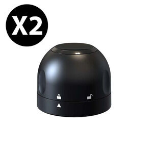 2Pcs Mini Vacuum Sealed Champagne Wine Bottle Sealer Stopper Reusable